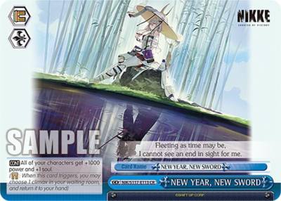NEW YEAR NEW SWORD NIK/S117-E113 CR GODDESS OF VICTORY: NIKKE Card