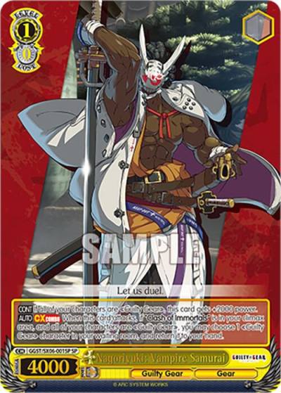 Nagoriyuki Vampire Samurai SP GGST/SX06-001SP SP Guilty Gear -Strive- Card