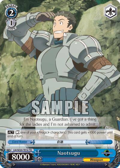 Naotsugu LH/SE20-TE16 TD LOG HORIZON Card