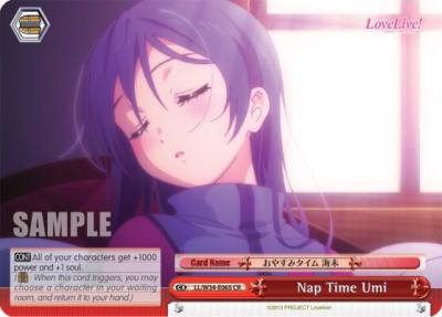 Nap Time Umi LL/W34-E065 CR Love Live! Vol. 2 Card