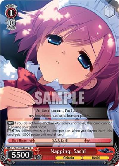 Napping Sachi GRI/S72-E104 PR The Fruit of Grisaia Card