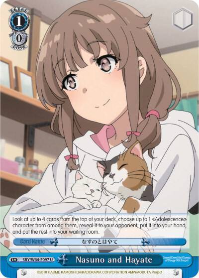 Nasuno and Hayate SBY/W64-E097 U Rascal Does Not Dream of Bunny Girl Senpai Card