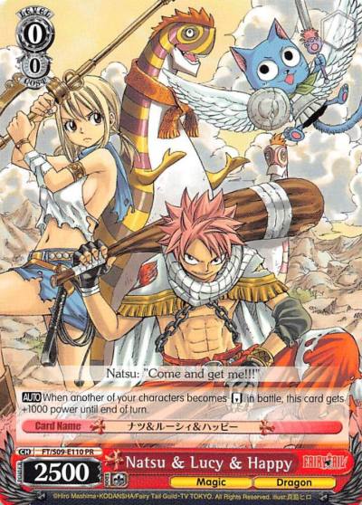 Natsu and Lucy and Happy FT/S09-E110 PR Fairy Tail ver.E Card