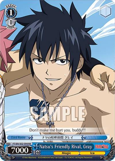 Natsu s Friendly Rival Gray FT/EN-S02-094 C RE Fairy Tail Chronicle Set Card