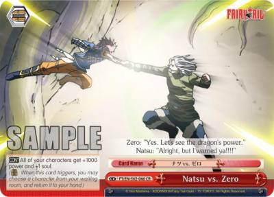 Natsu vs Zero FT/EN-S02-066 CR Fairy Tail ver.E Card