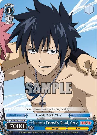 Natsus Friendly Rival Gray FT/EN-S02-094 C Fairy Tail ver.E Card