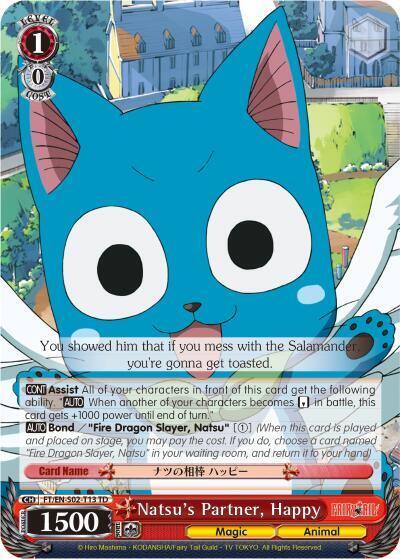 Natsus Partner Happy FT/EN-S02-T13 TD Fairy Tail ver.E Card