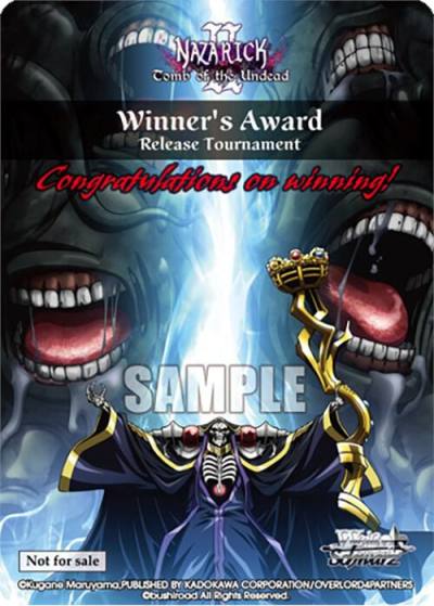 Nazarick Tomb of the Undead Vol2 Winners Award Promo Cards Card