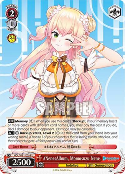 NenesAlbum Momosuzu Nene HOL/W91-E091 U hololive production Card