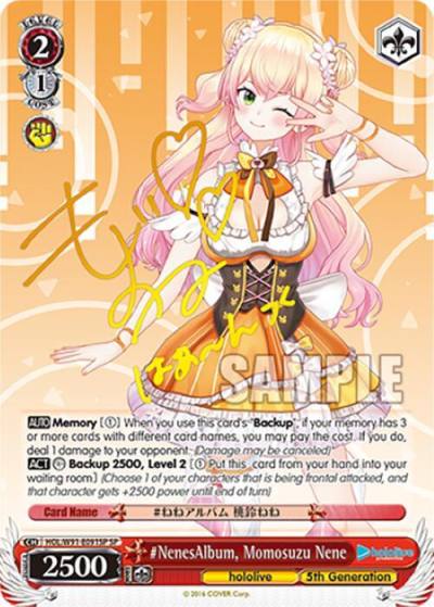 NenesAlbum Momosuzu Nene SP HOL/W91-E091SP SP hololive production Card