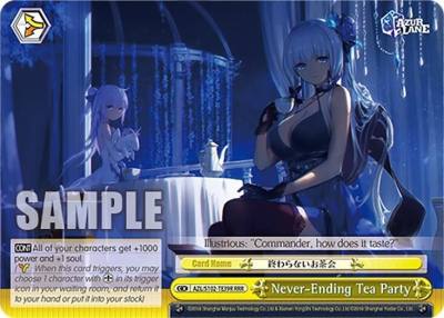 Never Ending Tea Party RRR AZL/S102-TE39R RRR Azur Lane Card