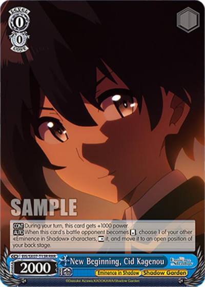 New Beginning Cid Kagenou RRR EIS/SX07-T13R The Eminence in Shadow Card