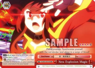 New Explosion Magic RRR KS/W55-E075R RRR KonoSuba 2 Card