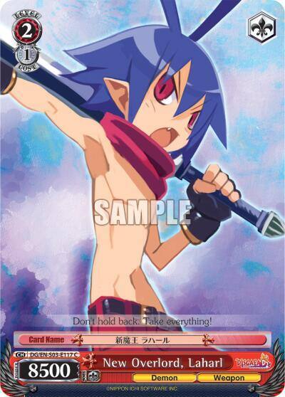 New Overlord Laharl DG/EN-S03-E117 C Disgaea Card