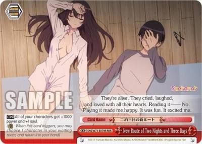 New Route of Two Nights and Three Days RRR SHS/W71-E079R RRR Saekano How to Raise a Boring Girlfriend. flat Card