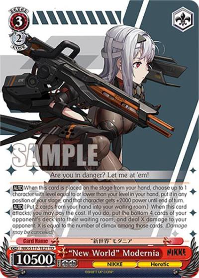 New World Modernia NIK/S117-TE21 TD GODDESS OF VICTORY: NIKKE Card