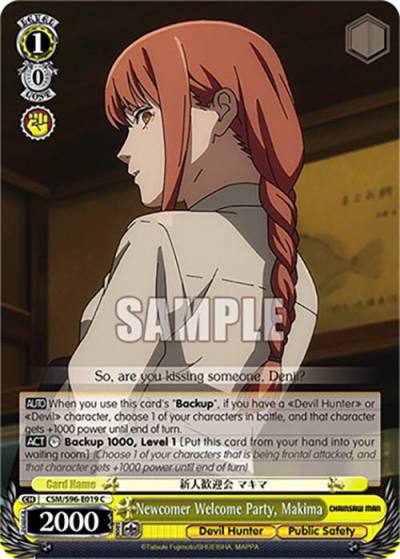 Newcomer Welcome Party Makima CSM/S96-E019 C Chainsaw Man Card