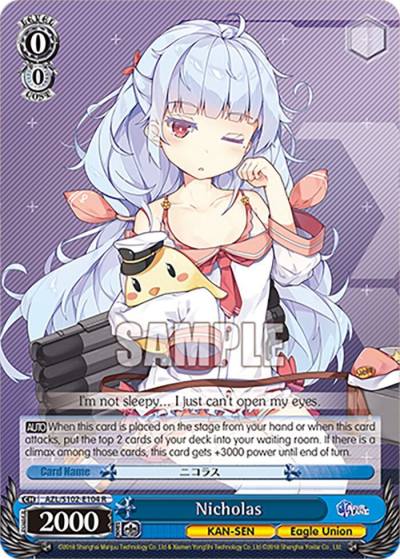 Nicholas AZL/S102-E104 R Azur Lane Card