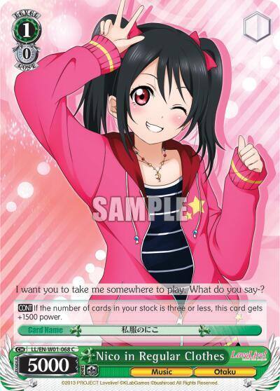 Nico in Regular Clothes LL/EN-W01-068 C Love Live! DX Card