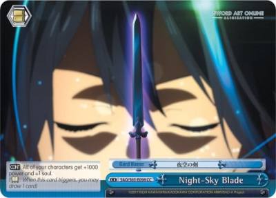 Night Sky Blade SAO/S65-E098 CC Sword Art Online -Alicization- Card