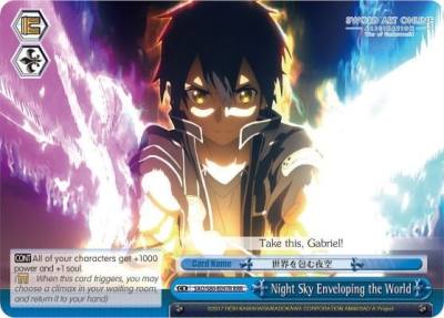 Night Sky Enveloping the World RRR SAO/S80-E097R RRR Sword Art Online -Alicization- Vol.2 Card