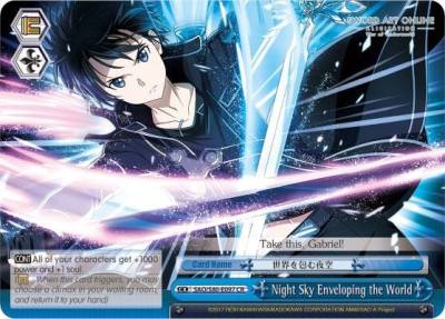 Night Sky Enveloping the World SAO/S80-E097 CR Sword Art Online -Alicization- Vol.2 Card