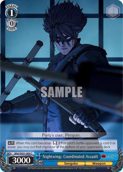 Nightwing Coordinated Assault BNJ/SX01-089 C Batman Ninja Card