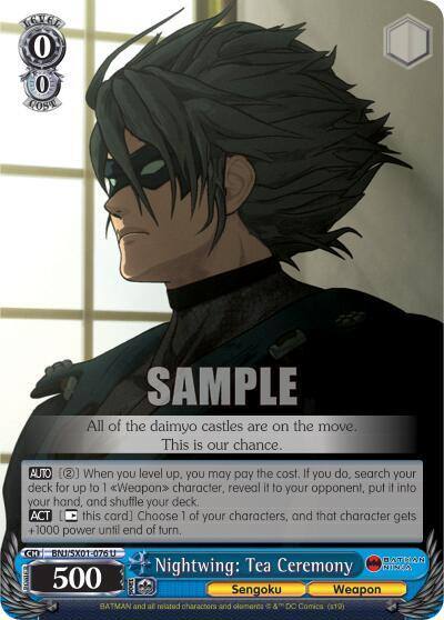 Nightwing Tea Ceremony BNJ/SX01-076 U Batman Ninja Card