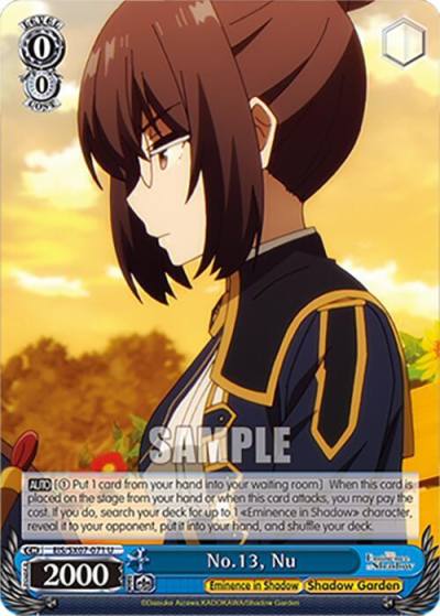 No 13 Nu EIS/SX07-071 The Eminence in Shadow Card