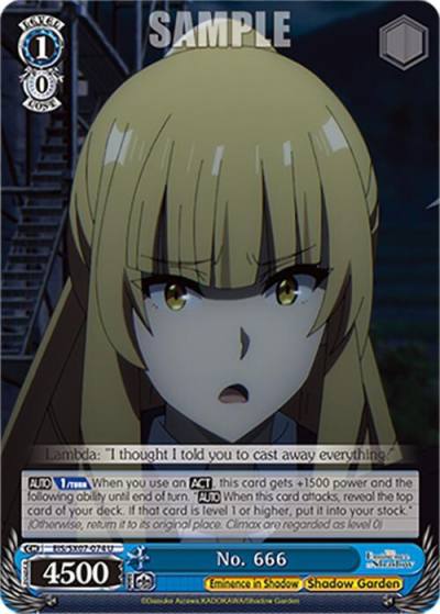 No 666 EIS/SX07-074 The Eminence in Shadow Card