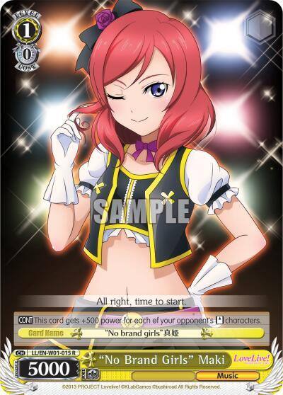 No Brand Girls Maki LL/EN-W01-015 R Love Live! DX Card