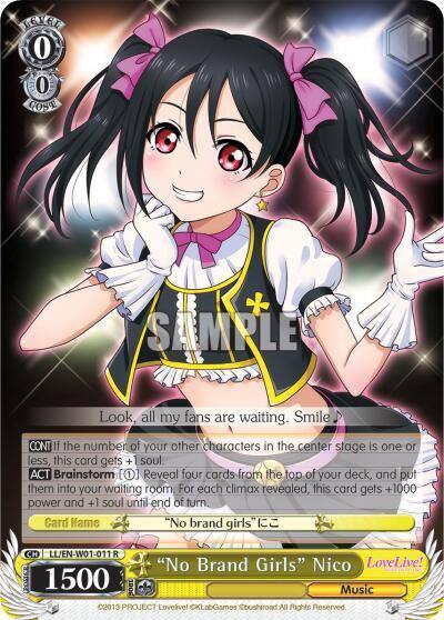 No Brand Girls Nico LL/EN-W01-011 R Love Live! DX Card