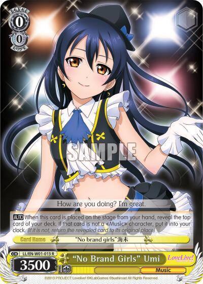 No Brand Girls Umi LL/EN-W01-013 R Love Live! DX Card