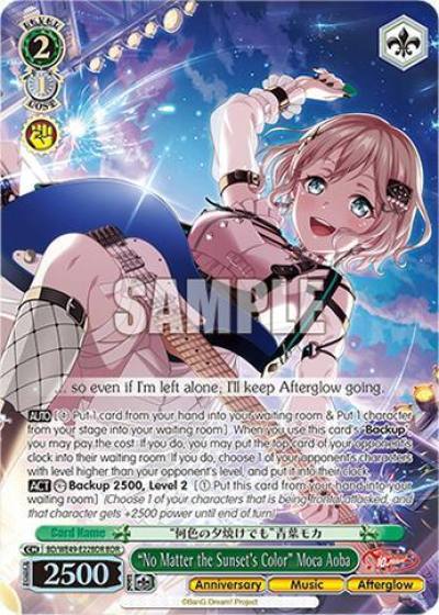 No Matter the Sunset s Color Moca Aoba BDR BD/WE49-E22BDR BanG Dream! 10th Anniversary! Premium Booster Card