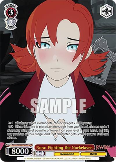 Nora Fighting the Nuckelavee OFR RWBY/WXE01-40OFR OFR RWBY Premium Booster Card
