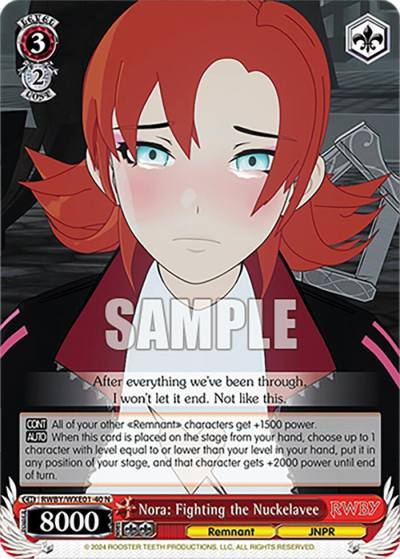 Nora Fighting the Nuckelavee RWBY/WXE01-40 N RWBY Premium Booster Card