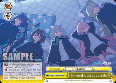 Normal Everyday Life RRR BAV/W129-E020R Blue Archive The Animation Card