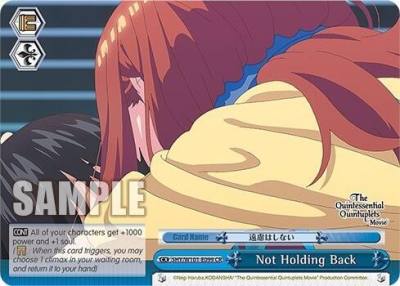 Not Holding Back 5HY/W101-E099 CR The Quintessential Quintuplets Movie Card