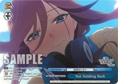 Not Holding Back OFR 5HY/W101-E099OFR OFR The Quintessential Quintuplets Movie Card