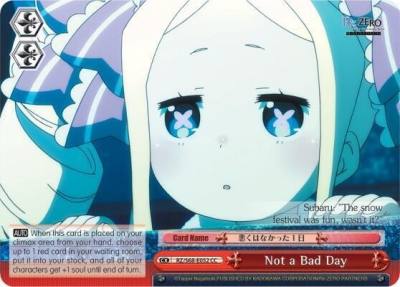 Not a Bad Day RZ/S68-E052 CC Re:ZERO Memory Snow Card