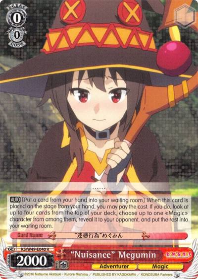 Nuisance Megumin KS/W49-E040 R KonoSuba Card