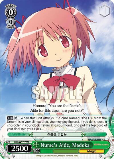 Nurses Aide Madoka TD MM/W17-TE02 TD Puella Magi Madoka Magica Card