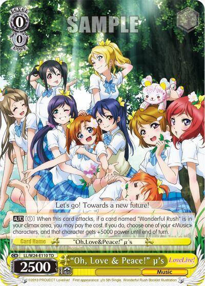 Oh Love and Peace us LL/W24-E110 TD Love Live! Card
