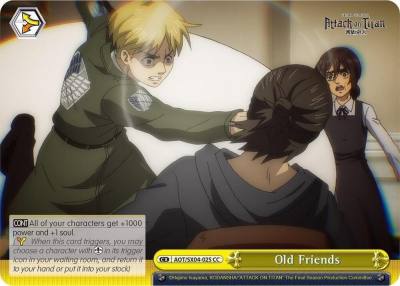 Old Friends AOT/SX04-025 CC Attack On Titan: Final Season Card