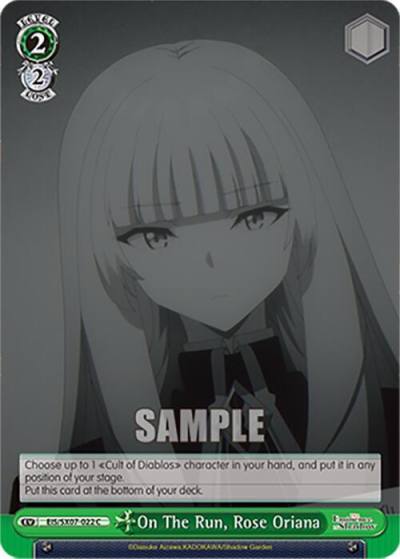On The Run Rose Oriana EIS/SX07-022 The Eminence in Shadow Card