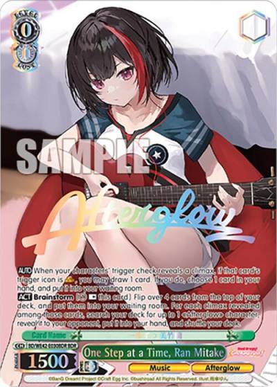 One Step at a Time Ran Mitake BDR BD/WE42-E030BDR BDR BanG Dream! Girls Band Party! Countdown Collection Premium Booster Card