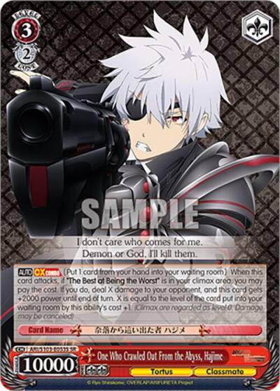 One Who Crawled Out From the Abyss Hajime SR ARI/S103-E053S SR Arifureta: From Commonplace to World's Strongest Card