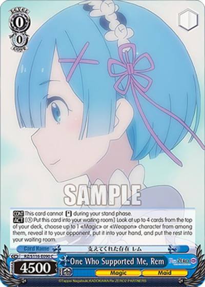 One Who Supported Me Rem RZ/S116-E090 Re:ZERO -Starting Life in Another World- Vol.3 Card