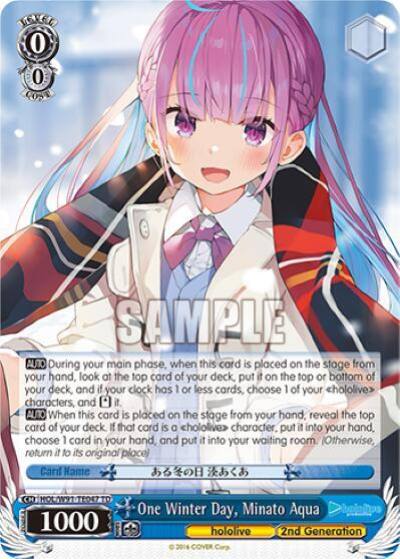 One Winter Day Minato Aqua HOL/W91-TE047 TD hololive production Card