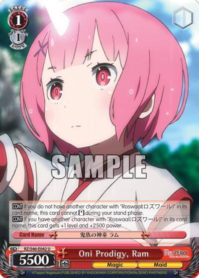 Oni Prodigy Ram RZ/S46-E042 U Re:ZERO Card